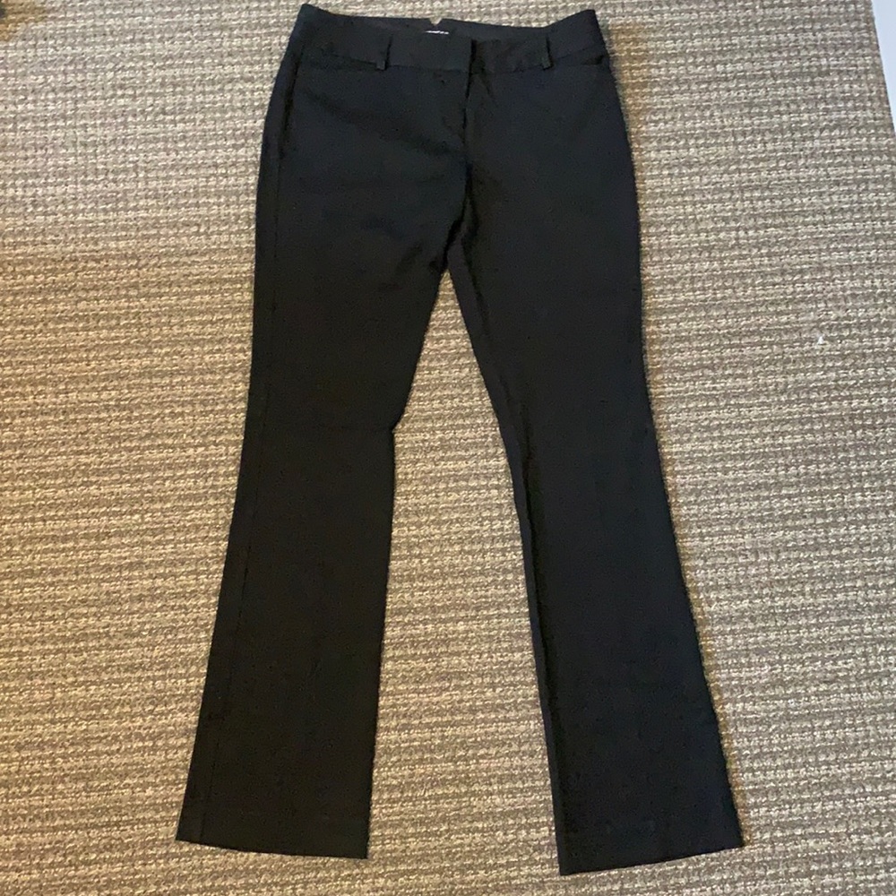 Black Express straight leg dress pants size 8 long